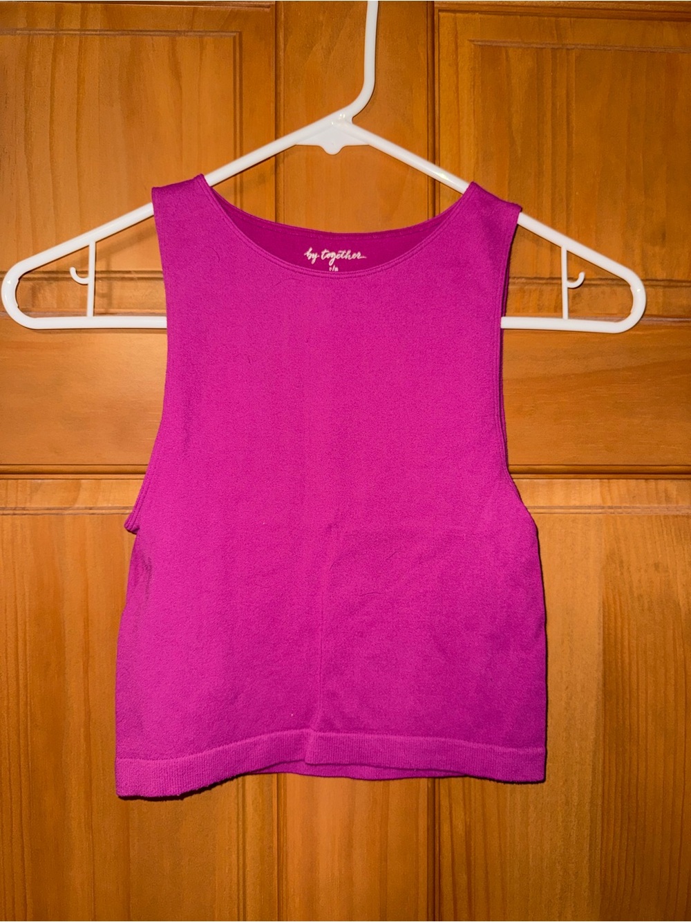 Together Magenta Cropped Tank Top